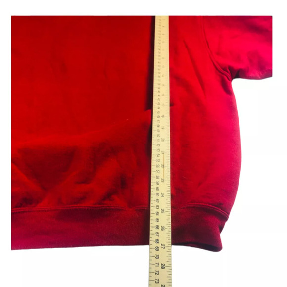 Jerzees Womens Christmas Snowman Christmas Holiday Pullover Sweater Red 2XL - Picture 5 of 5